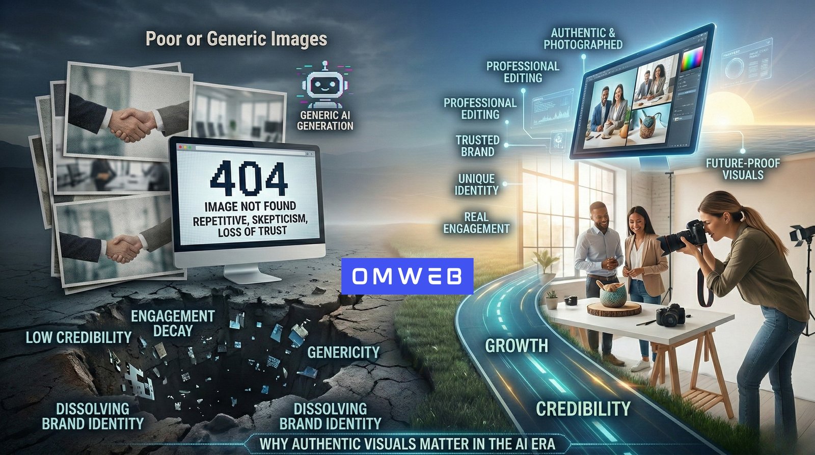 Why Authentic Visuals Matter in the AI Era: How Poor or Generic Images Can Harm Your Business